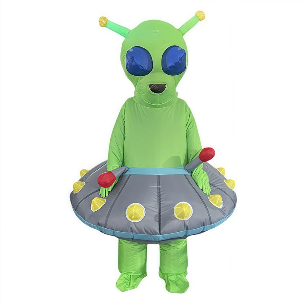 Cosplay Prop Business - Fantasia Inflável de Alienígena Verde UFO,