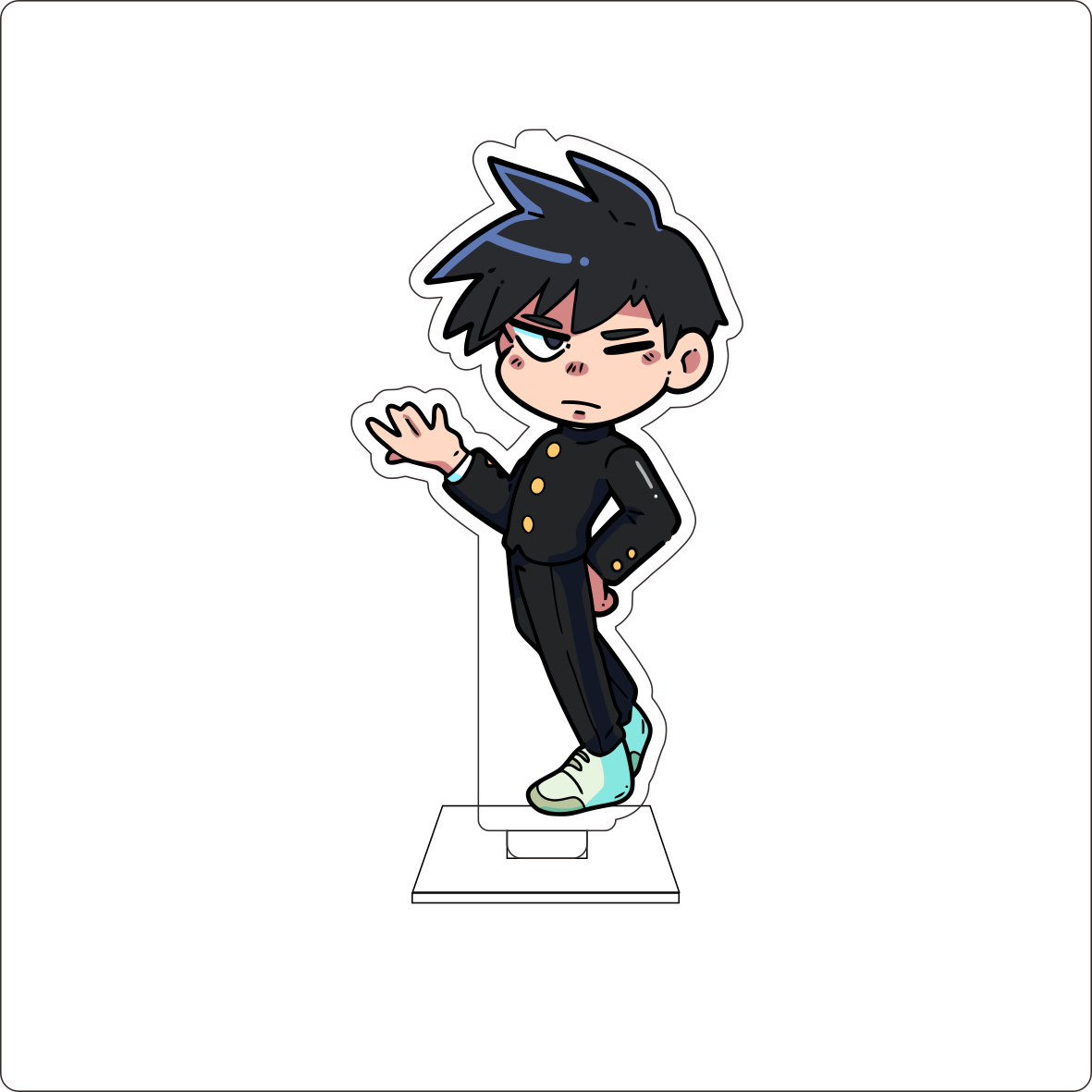 Figura Acrílica Fofa de 10CM d - Anime Cosplay Prop avaliação e preço