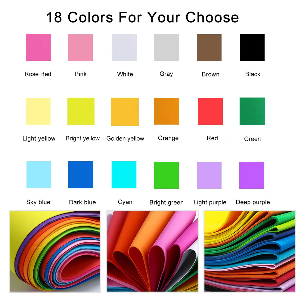 18 cores 2mm de espessura folh - Eva Foam Sheet avaliação e preço