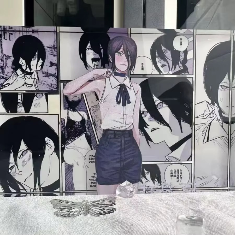 Figura de Anime Denji e Reze,  - Anime Cosplay Prop avaliação e preço