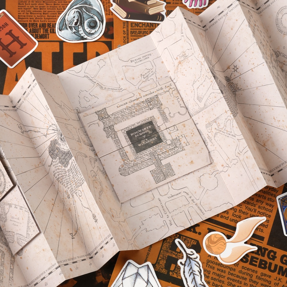 1PC Mapa da Escola de Magia do - Anime Cosplay Prop avaliação e preço